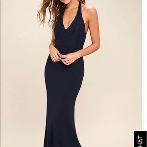 Navy Lulus formal dress